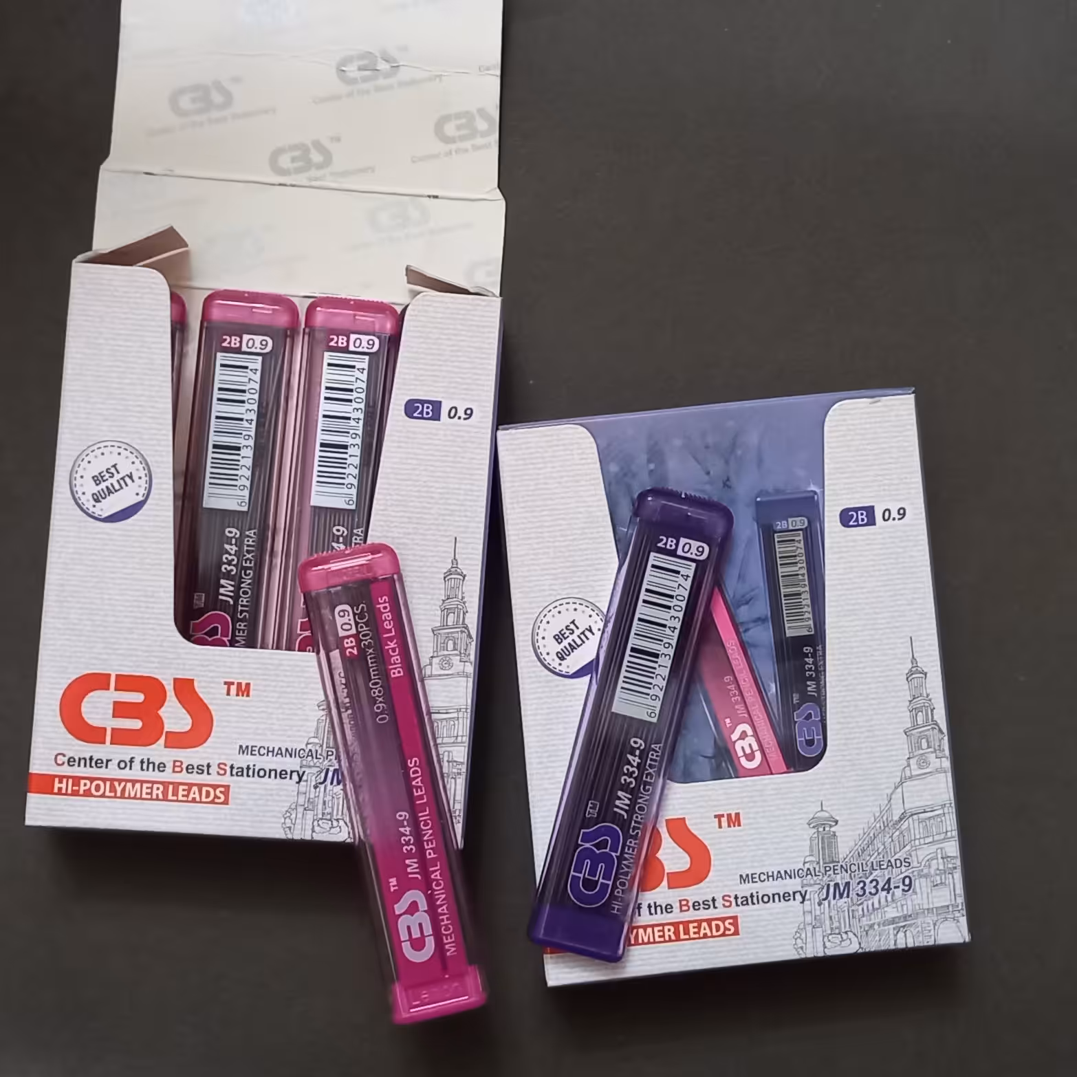 نوک مداد نوکی رنگ مشکی 0/9 مارک سی بی اس