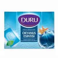 صابون دورو آبی  Duru اورجینال ترکیه 4 تایی (600 گرم) حاوی عصاره گل نیلوفر و دریایی