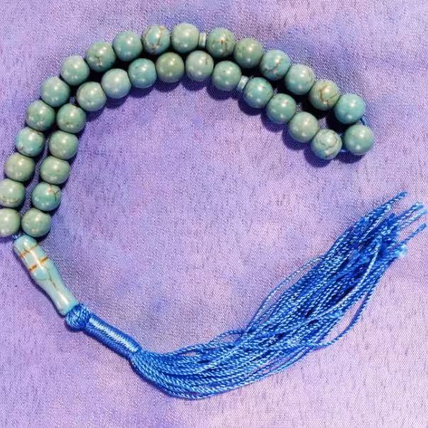 تسبیخ سنگ فیروزه سلین کالا مدل 40(شناسنامه دار)