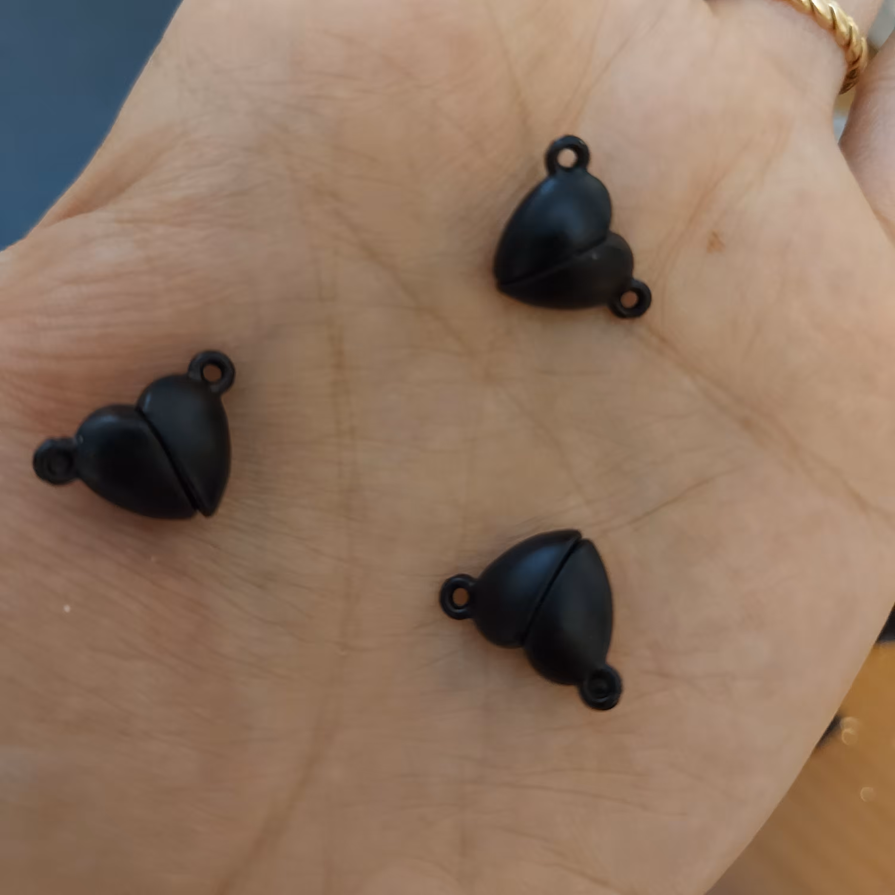 قفل قلبی مگنتی مشکی تک عددی