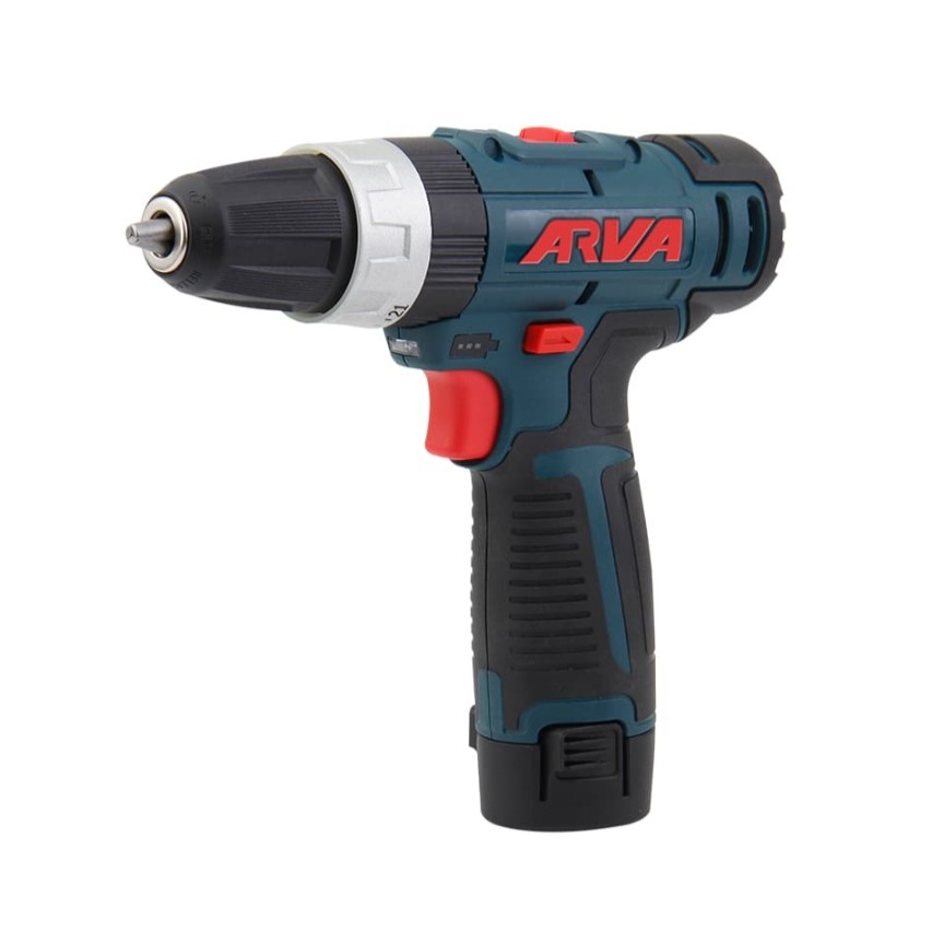 دریل پیچ گوشتی شارژی چکشی 12 ولت مدل 5841 آروا و هایپر ابزار نورهان

