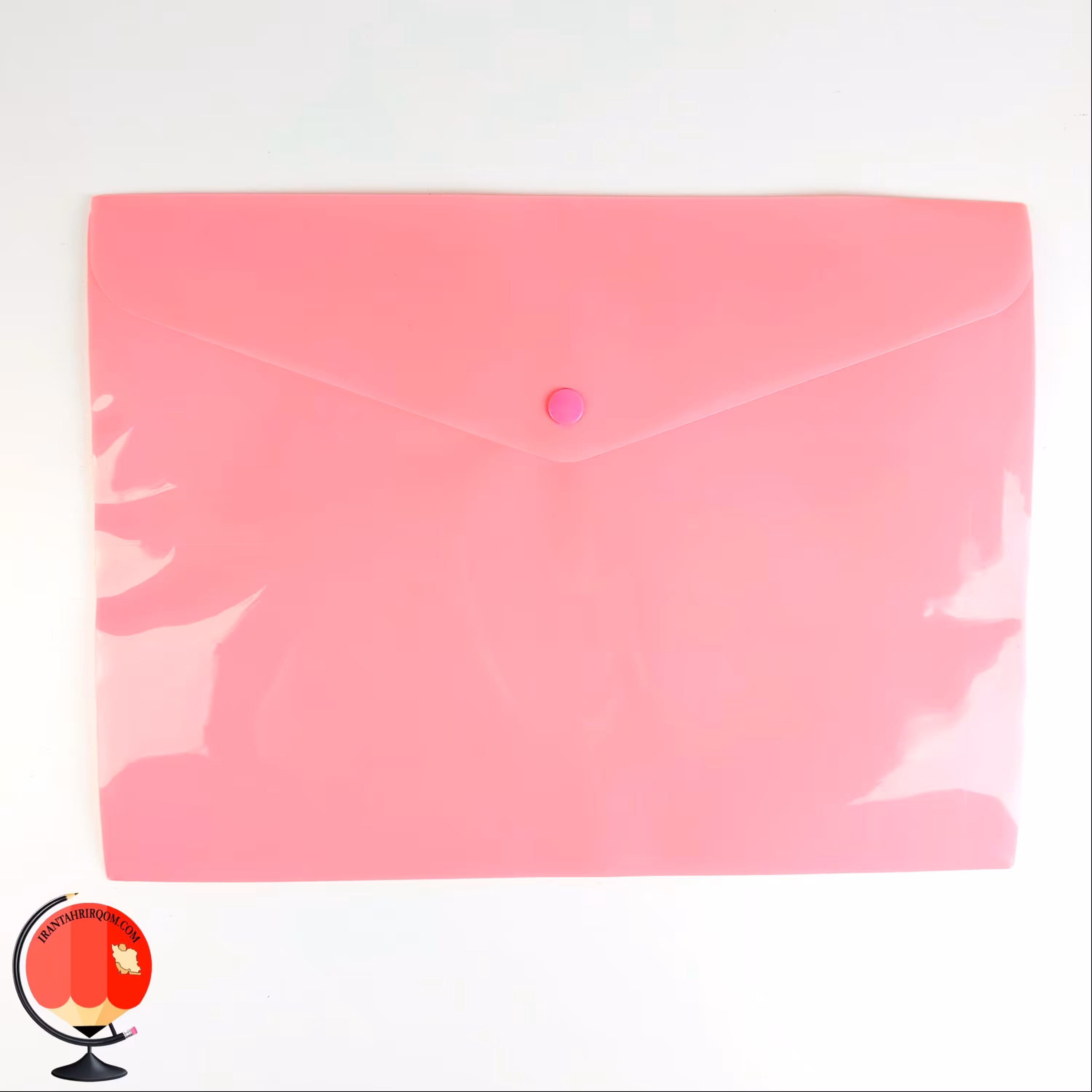 پوشه دکمه دار A4 صورتی کد 19818