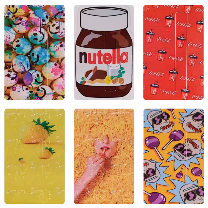 استیکر کارت مدل عابر بانک کد faa4 مجموعه 6 عددی