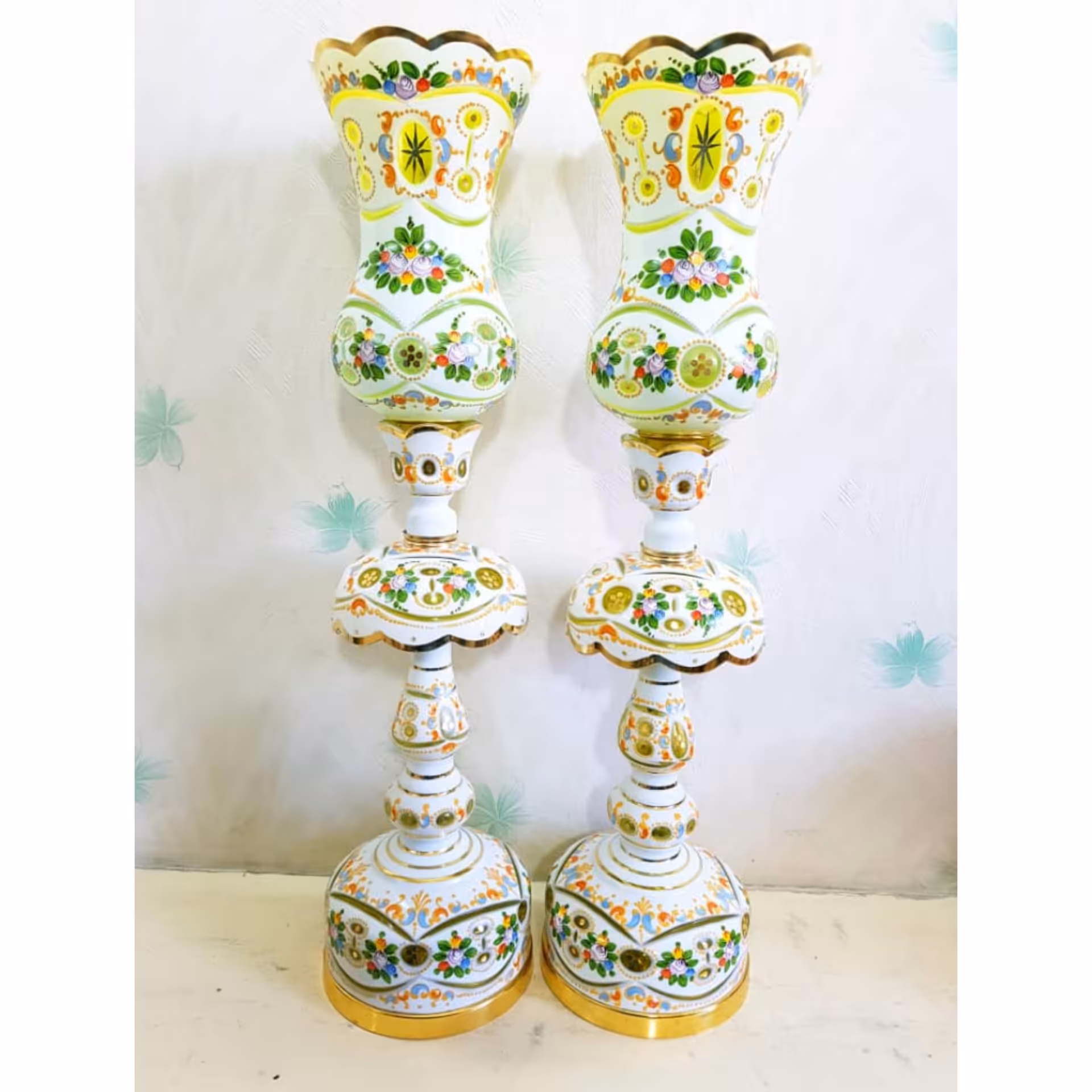 لاله شمعدان  سه پوست لیمویی ارتفاع 70 سانت گالری نوروزی 