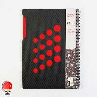 دفتر مشق 80 برگ فنر دوبل دایکاتی قرمز آپادانا