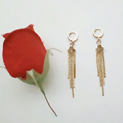 گوشواره ابکاری طلا ضد حساسیت
