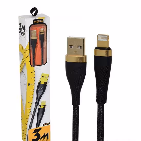 کابل آیفون Lightning کنفی موکسوم (MoXom) طول 3 متر مدل MX-CB65

