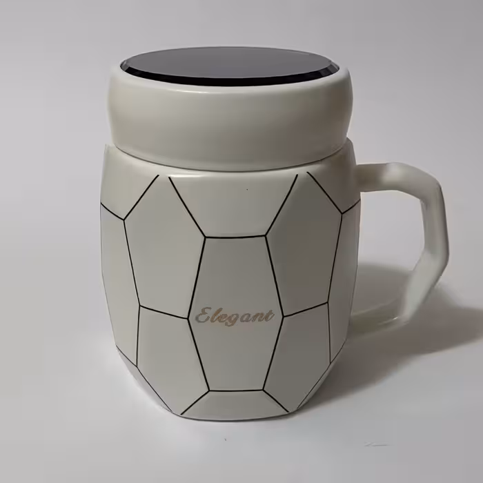 ماگ سرامیکی مدل در آیینه ای کد elegant رنگ سفید