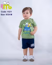 تیشرت شلوارک ماشین حیوانات مهتا کد 1521