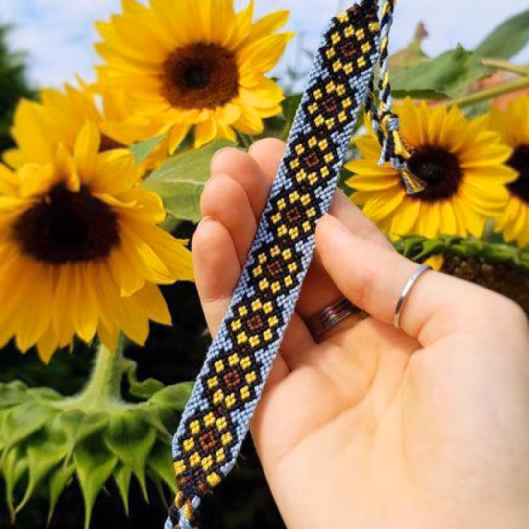 دستبند طرح افتابگردون