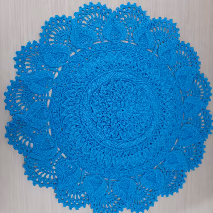 رومیزی قلاب بافی رومیزی بافتنی دستمال بوفه رومیزی طرح برجسته