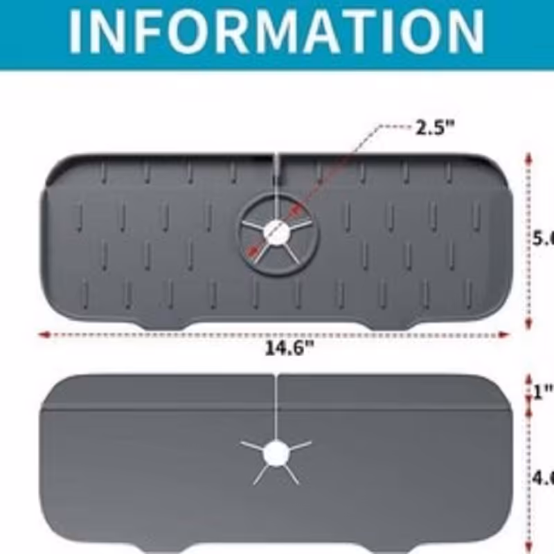 آبگیر دور شیر سیلیکونی مناسب برای تمامی سینک ها