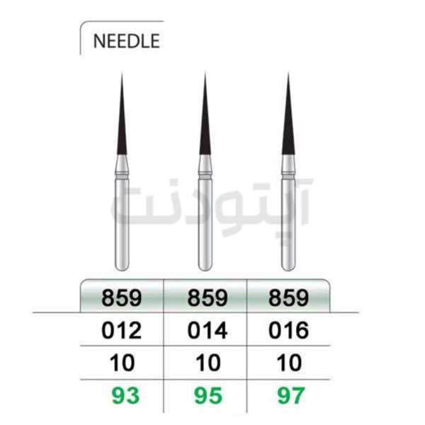 فرز نیدل بلند الماسه تراش تیزکاوان | 859