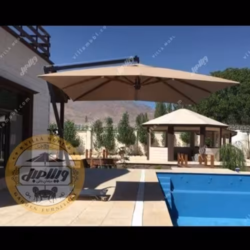 چتر باغی سایه بان پایه کنار مربع 3در3متر ارسال به روش پس کرایه 

