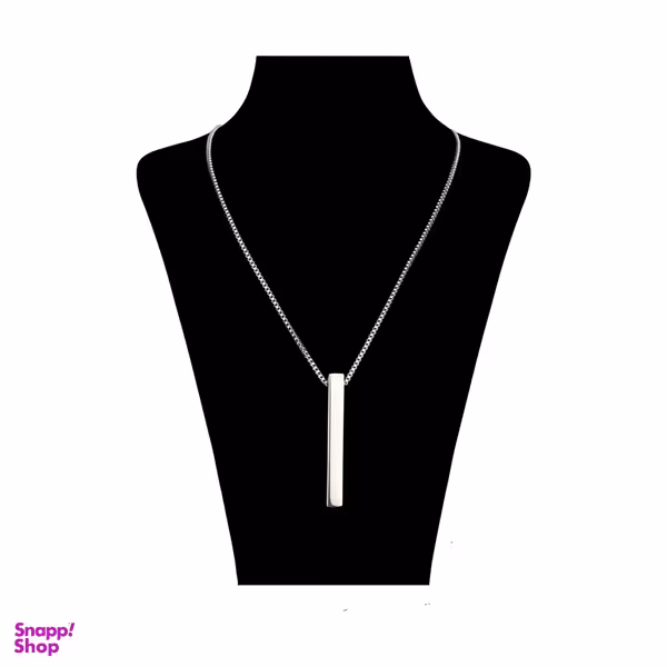 گردنبند مدل مکعب عشق رنگ نقره ای