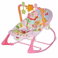 راکر و نی نی لای لای فیشر پرایس fisher price صورتی