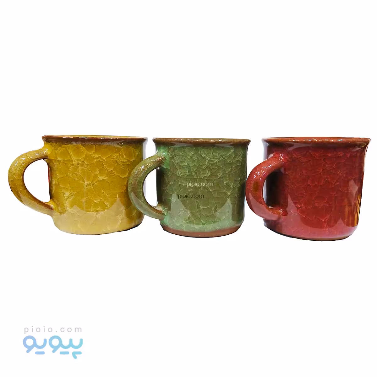 ست6عددی لیوان شیشه ای رنگی