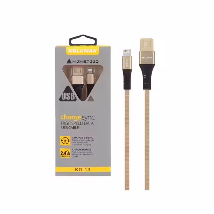 کابل لایتنینگ آیفون کلومن مدل KD-13