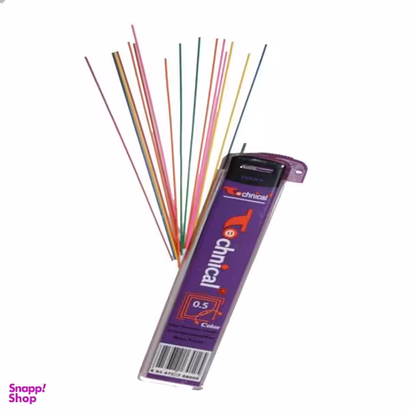 نوک مداد نوکی 0.5 میلی متری تکنیکال مدل رنگی 20 عددی