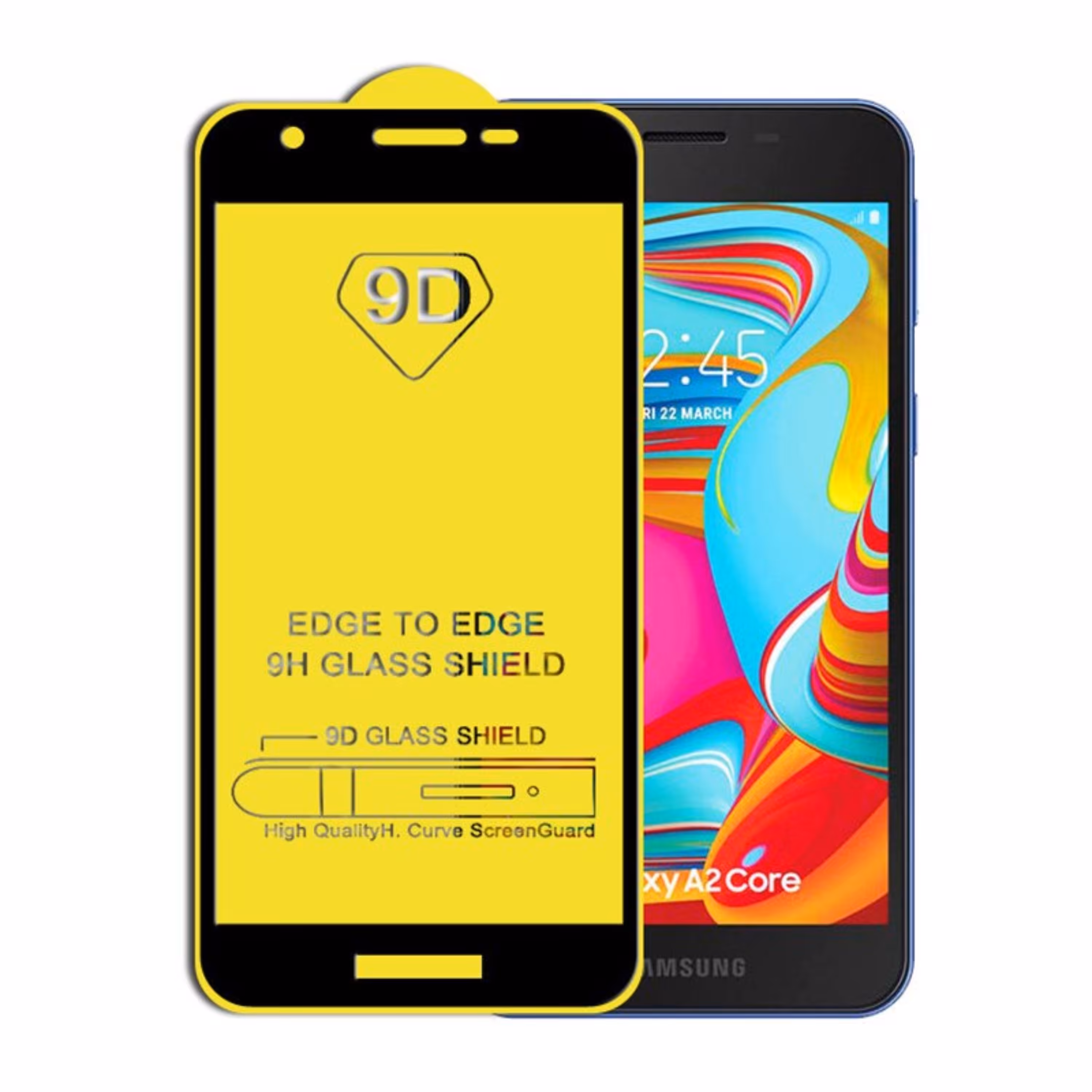 گلس فول شیشه ای سامسونگ A2 CORE