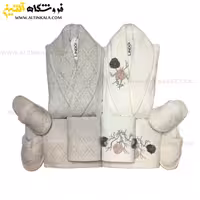 سرویس حوله عروس و داماد 10تکه گلدوزی سه بعدی برند LINDO