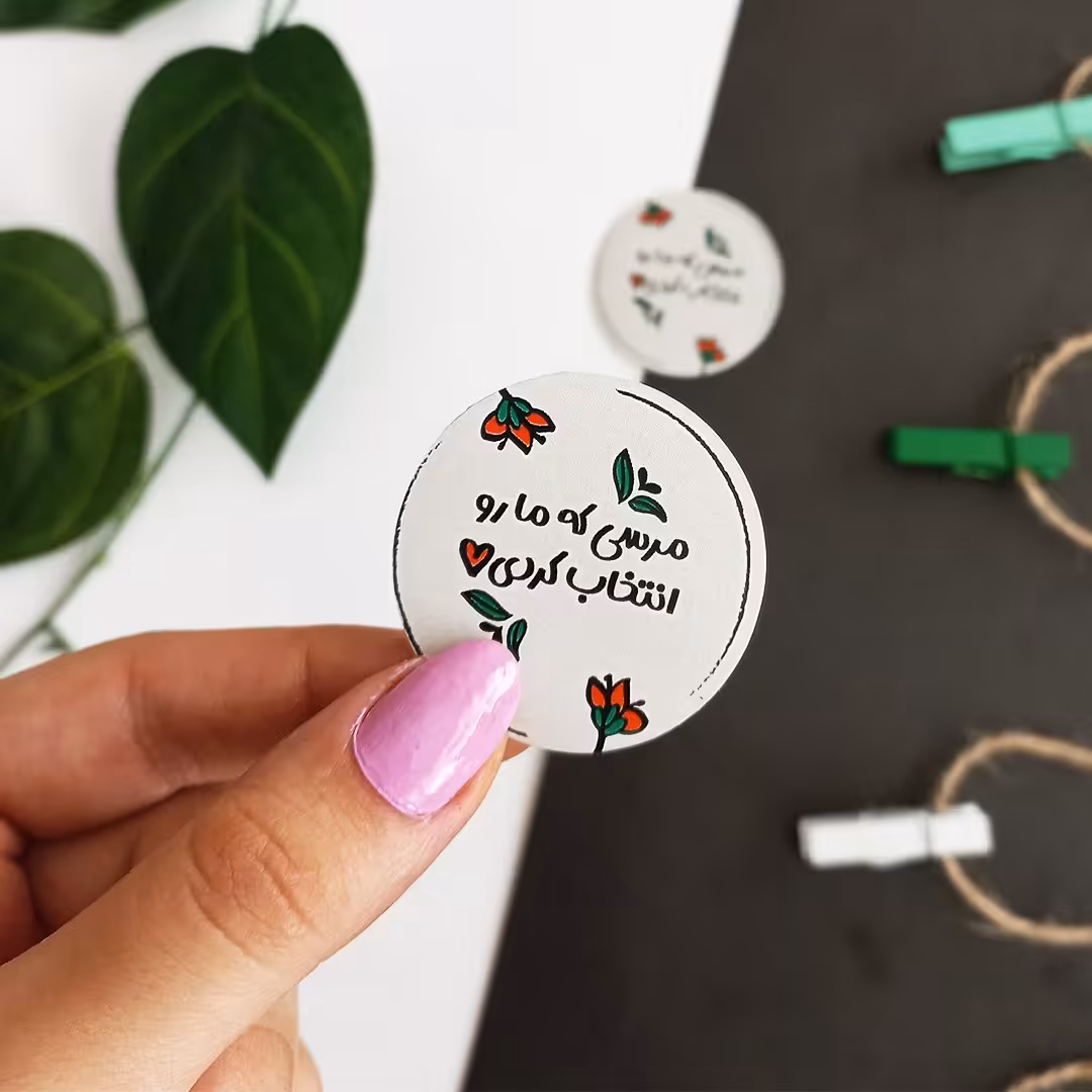 استیکر مدل برچسب تشکر از خرید 24 عددی کد 01