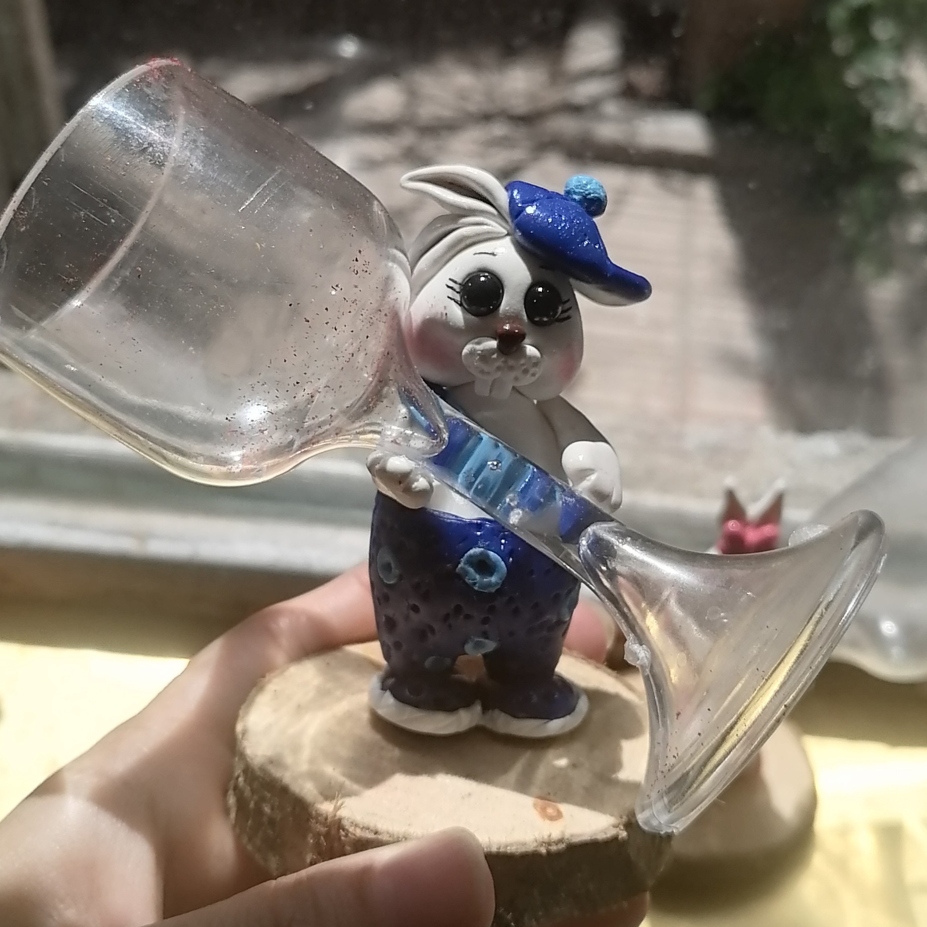 خرگوش های بازیگوش نماد سال جنس خمیرپلیمری نشکن وقابل شستشو بااب سرد 