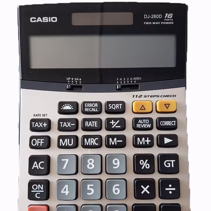 ماشین حساب کاسیو Dj260 شانزده رقمی 