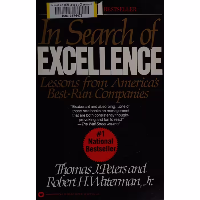 کتاب زبان اصلی In Search of Excellence اثر Tom Paters and Robert Waterman
