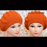 بافت سفارشی کلاه برت ترک طرح توری و ظریف دستباف- در رنگبندی دلخواه- بافتنی رازدانه