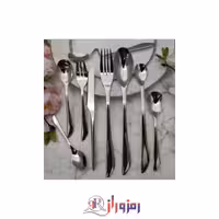 سرویس قاشق و چنگال 24 نفره 120 پارچه ساده وبراق یونیک