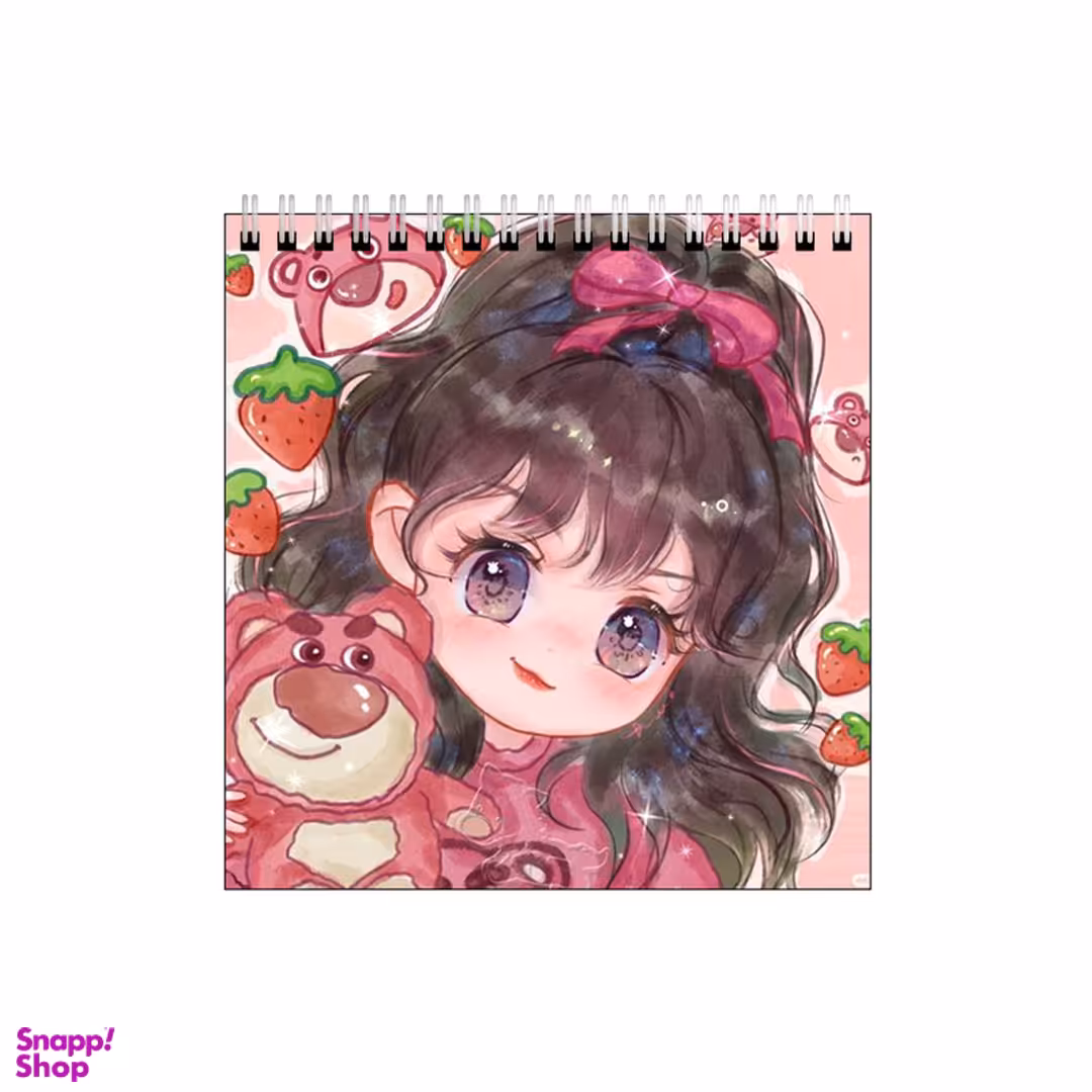 دفتر طراحی بامبیلیپ طرح دختر توت فرنگی کد 1452120