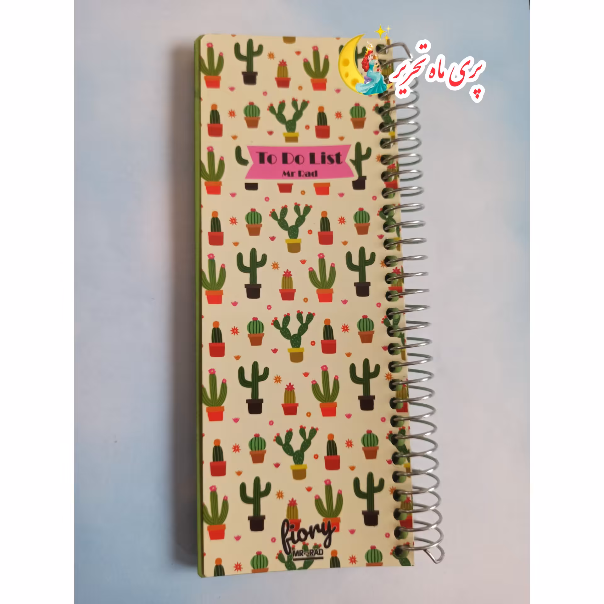 تودولیست کاکتوس، برند مستر راد، سیمی،  75 برگ، ابعاد7*20، جلدگلاسه(ارسال سریع+بسته بندی شیک +اشانتیون) 
