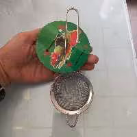 چایی صاف کن دسته استیل متوسط 