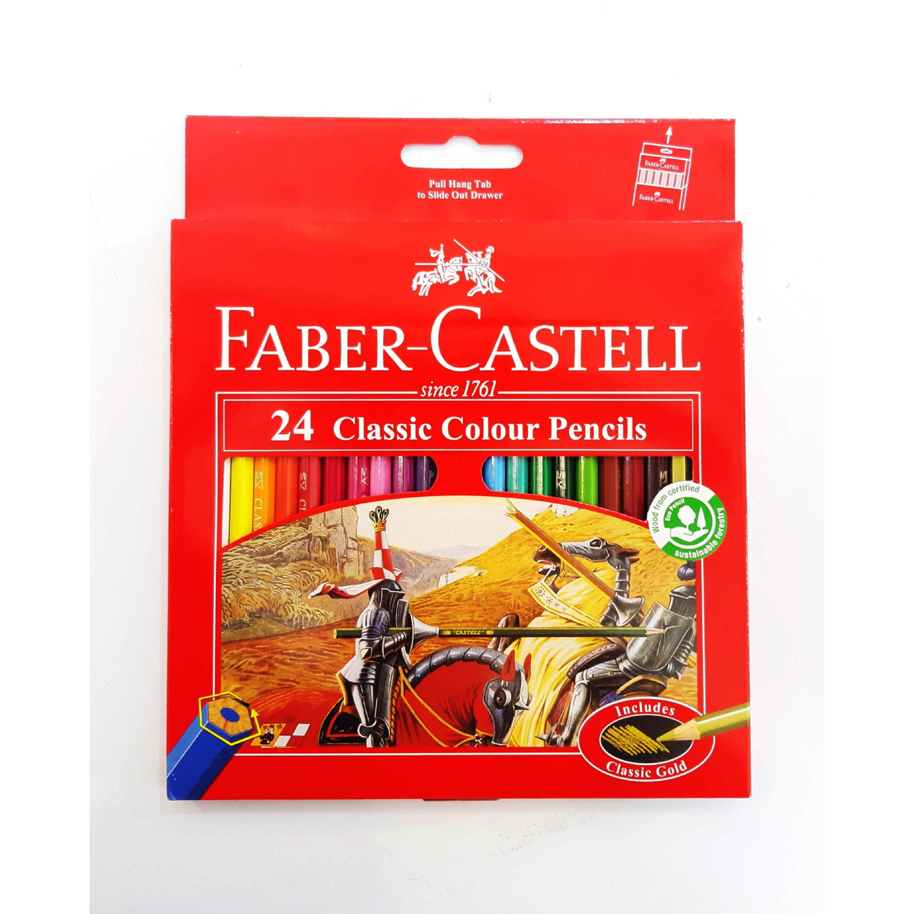 مدادرنگی فابرکاستل faber castell 24 رنگ کیفیت عالی درجه یک