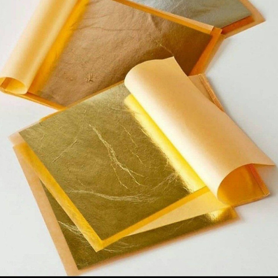 ورق طلای اعلایی پوستی دار پک همکار 10 بسته 100 عددی