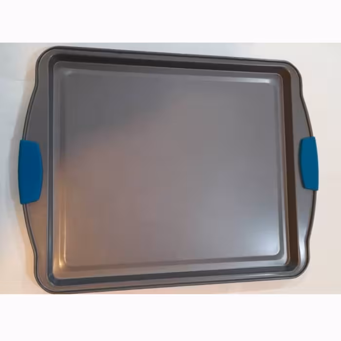 سینی فر لبه کوتاه دسته سیلیکون تفلون ابعاد 30در 39 وزن 408 گرم 