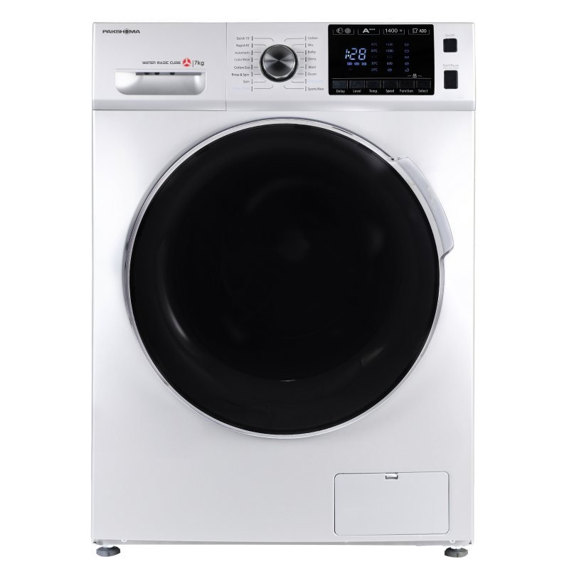 ماشین لباسشویی پاکشوما مدل TFU - 74437 WT ظرفیت 7 کیلوگرم سفید
