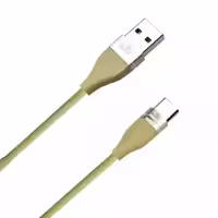 کابل شارژر رنگی تایپ سی شوجی مدل SH-1018 با روکش بافته شده کرم