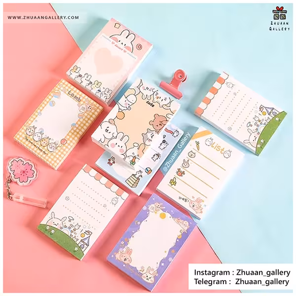 استیکی نت Happy Rabbit خرگوشی فانتزی