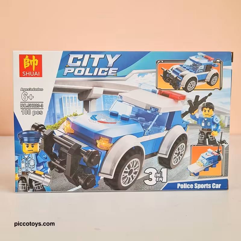 ساختنی لگو 108 تکه مدل CITY POLICE کد SH0233