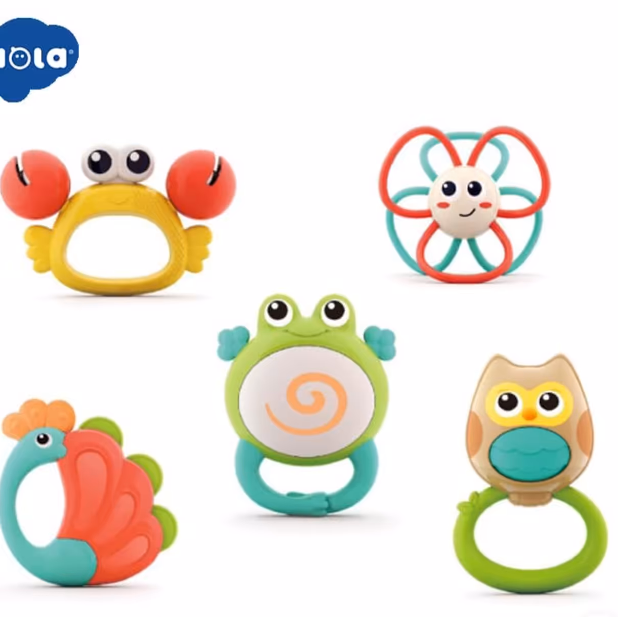 ست 5 تکه جغجعه نشکن برند هالی تویز