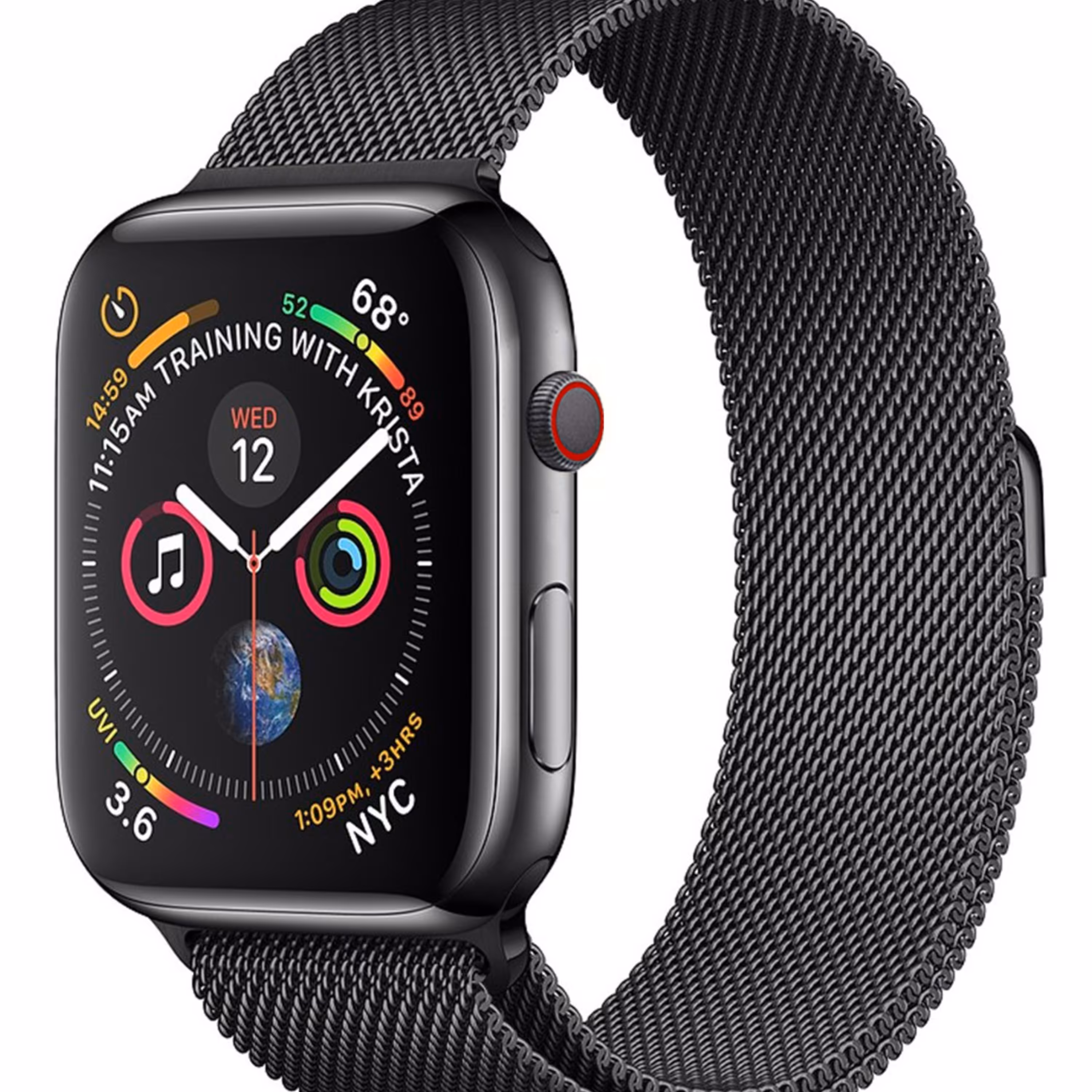 ساعت هوشمند مدل IWO Milanese Series6 رنگ مشکی