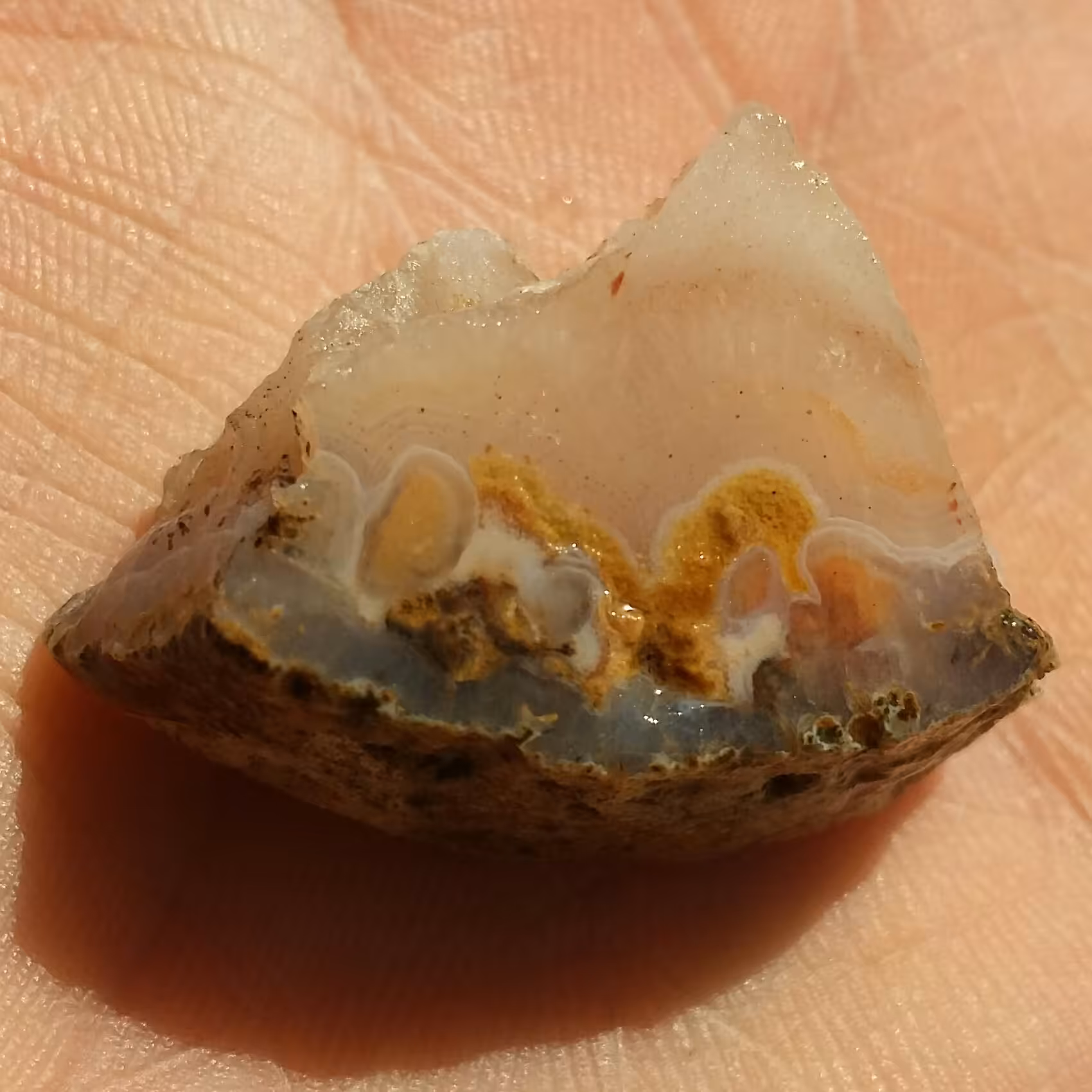 اسلایس سنگ راف عقیق سلیمانی منظره محشر 100 در 100 طبیعی خاص و تک