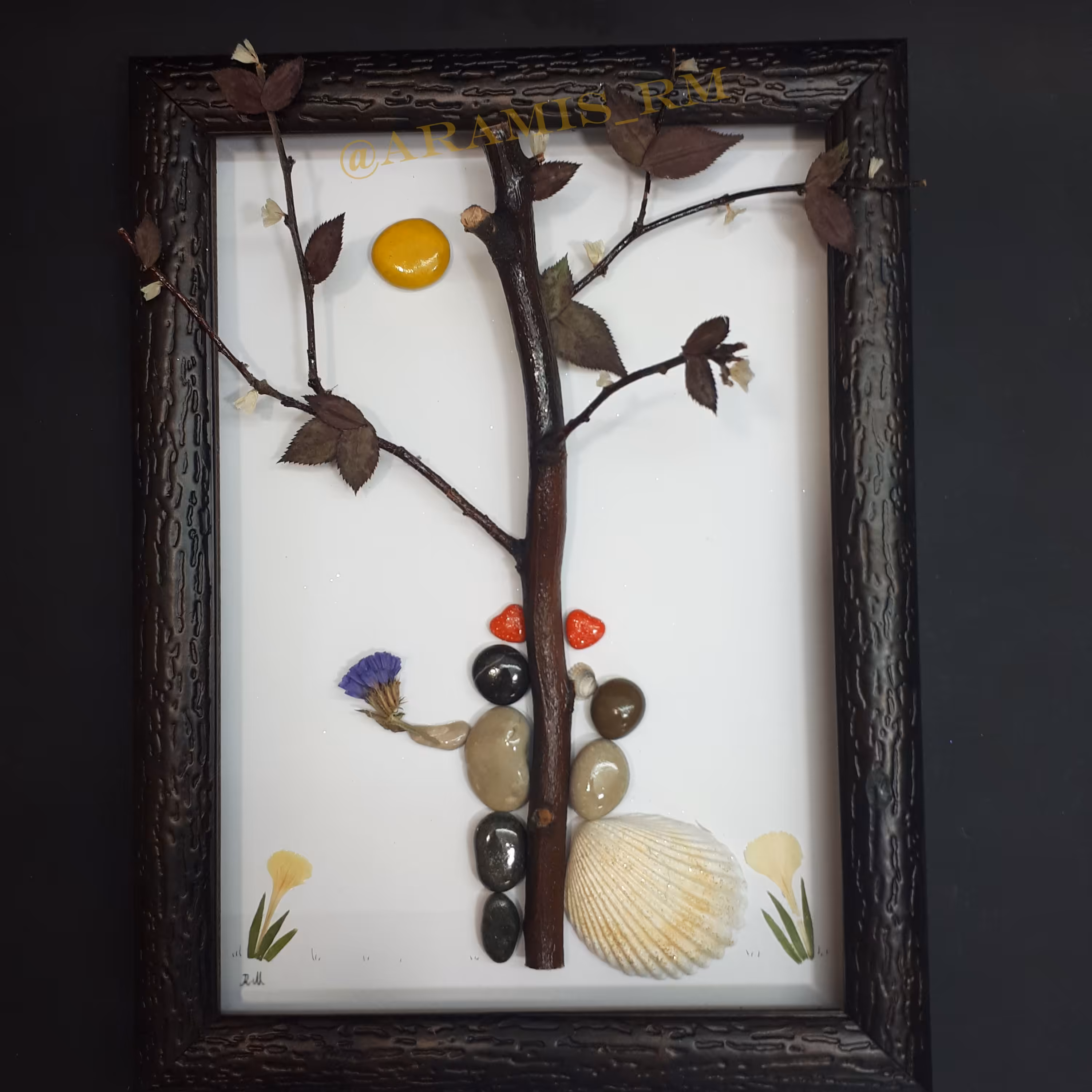 تابلو سنگی عاشقانه