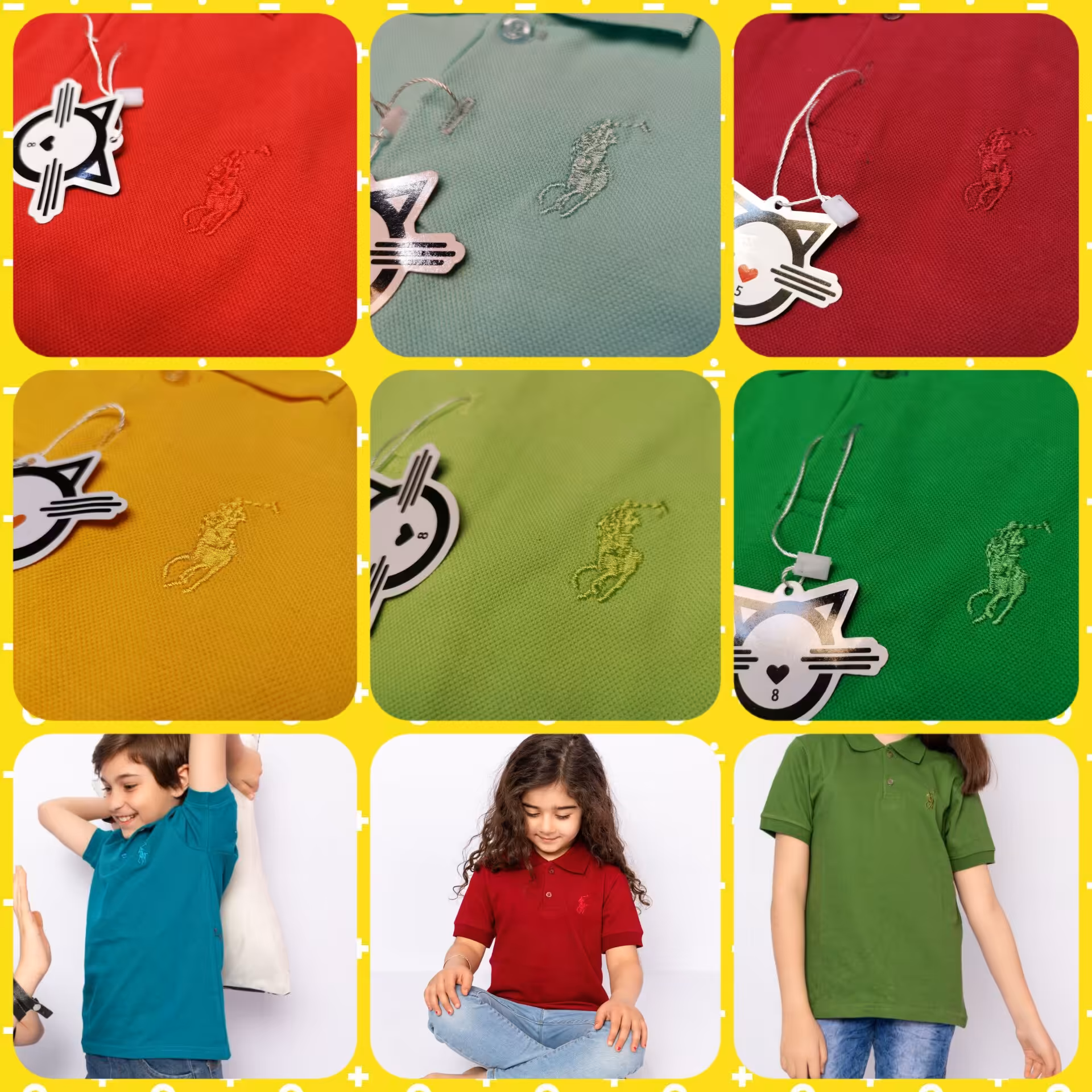 تیشرت پسرانه و دخترانه جودون با رنگ های متنوع وبسیار زیبا جنس درجه یک پنبه لاکرا