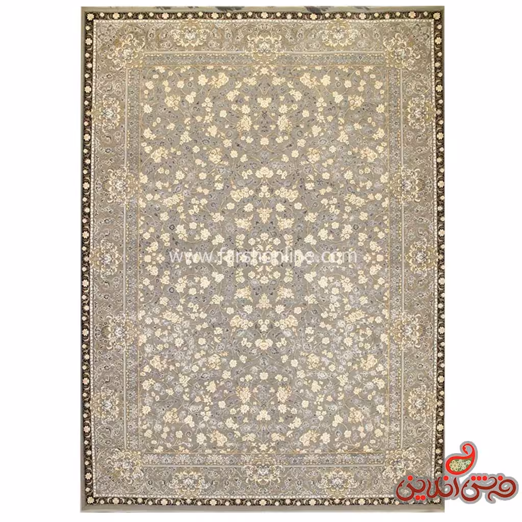 فرش زمرد مشهد برجسته طرح 24007