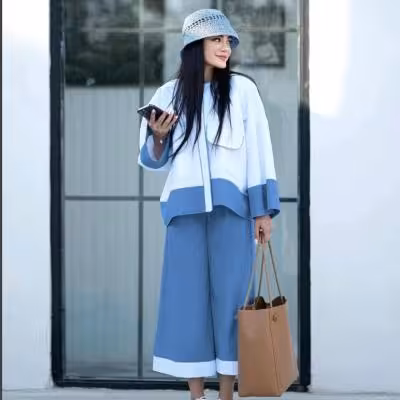 ست کت و شلوار لی ترکیبی