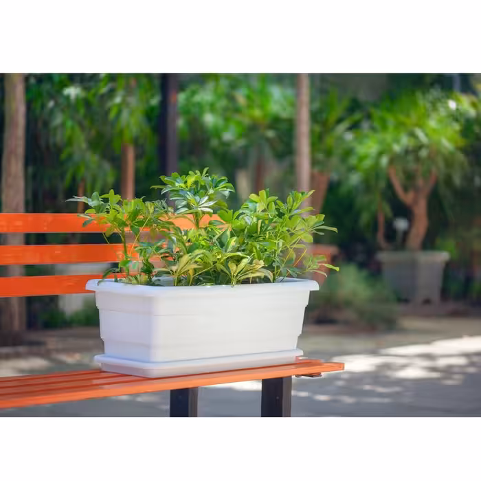 گلدان باکس مستطیلی پلاستیکی 68 سانتی گل آذین مستطیلی کد 607 در 10 رنگ و 5 سایز