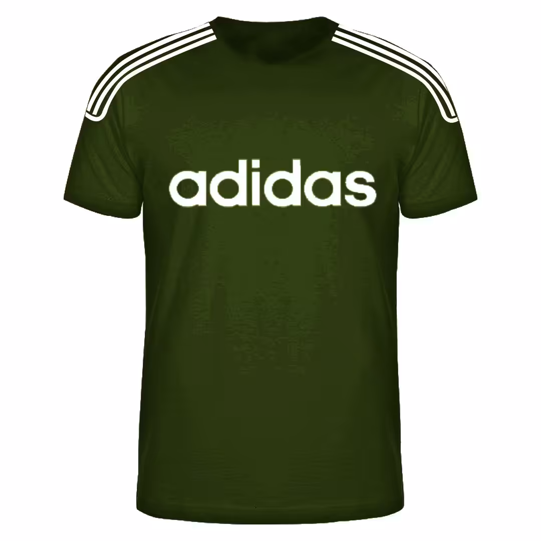 تیشرت آستین کوتاه مردانه - مدل Adidas - رنگ سبز یشمی - سایز XL , L